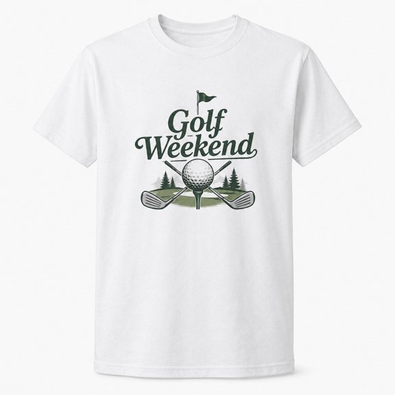 Golf Weekend Graphic T-Shirt, Unisex Classic Fit Tee