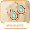 thumbnail image 3 of Hytrove 1Par Aretes Colgantes Multicolor De Acrílico Para Accesorios Mujer, 3 of 8