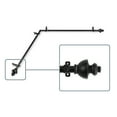 thumbnail image 2 of Madalena 13/16 inch Corner Window Curtain Rod 120-170" - Black, 2 of 3