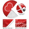 thumbnail image 2 of FMSHPON Valentine's Day Romance Love Heart Pigeon Xmas Christmas Tree Skirt Stand Mat for Holiday Party Decoration Indoor Outdoor 48 inches, 2 of 6