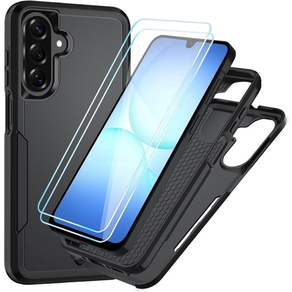Heavy Duty Phone Case compatible with Samsung Galaxy A17 5G, HD Screen Protector, Military Grade Drop Protection, Full Body Shockproof Protective Cover