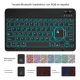 thumbnail image 5 of Funda Teclado Iluminado Mouse+lápiz Para Galaxy Tab S6 Lite Eo Safe Imports Negro, 5 of 5