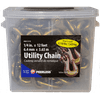 Peerless Chain Utility Yellow Zinc Plated Tow Chain & Hooks, 1/4" x 12', #4861210