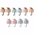 thumbnail image 2 of BE-TOOL 2PCS Cute Cat Key Hook Key Holder Animal Shape Wall Hook Adhesive Hook for Coat Scarf Hat Towel Key Bag Light Blue, 2 of 8