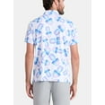 thumbnail image 2 of Birdie Bound Men's and Big Men's Ombre Sunglass Pineapple Print Polo Golf Shirt, Sizes S-3XL, 2 of 5