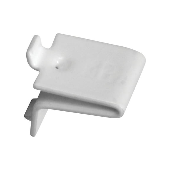 Knape & Vogt 20-Pack Adjustable Steel Pilaster Shelf Support Clip, White Finish