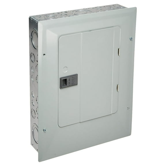 100 Amp Main Breaker Load Center - 12 Space 20 Pole Indoor Electrical Panel - Combination Cover Flush/Surface Mount - Durable Steel Enclosure (GBK14P)
