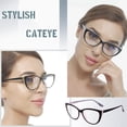 thumbnail image 3 of Gafas de lectura CRGATV con bloqueo de luz azul ojo de gato, paquete de 3, 3 of 7