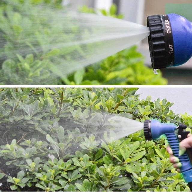 Manguera De Jardín Manguera De Plástico Flexible Expandible Tubería De Agua Con Rociador / 50 Pies