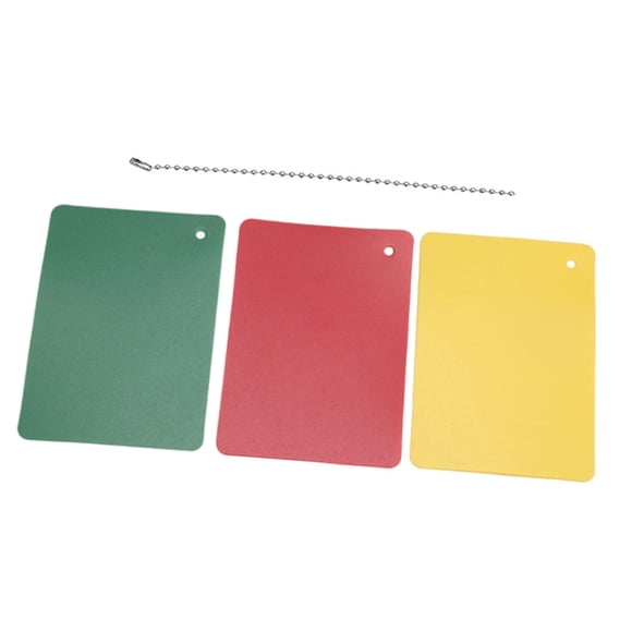 Tarjetas de penalización para árbitros, rojas, y amarillas, de material PP, portátiles, flexibles y versátiles para entretenimiento, de 8,9 x
