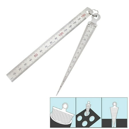 

16x1.2cm Ruler Depth Ruler Gap Hole Inspection Lightweight Nice Practical