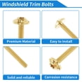 thumbnail image 4 of Tornillos para Parabrisas Unique Bargains para Harley Davidson Street Glide/ Street Glide Specials 2014-en adelante 3 Pcs Tornillos 3 Pcs Arandelas Aleación de Titanio Tono Dorado, 4 of 6