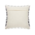 thumbnail image 6 of Laddha Home Designs Loomed Striped Cotton Throw Pillow Cover - 20" - Gray and Pink, 6 of 8