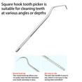 thumbnail image 6 of SSZMDLB under $5 4Pcs Stainless Steel Toothpick, Stainless Steel Toothpick, Portable Dental Care Kit, Reusable Metal Toothpick Set, Keychain Oral Hygiene Tool for Travel Daily Use, 6 of 9