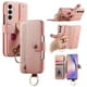 thumbnail image 1 of For Samsung Galaxy A35 5G Case RFID Blocking Zipper Wallet PU Leather Mobile Cover - Pink, 1 of 5