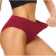 thumbnail image 1 of Puntoco Ropa interior breve para mujer, moda para mujer, color sólido, cintura alta, bikini para la menstruación, traje de baño, bragas para la menstruación, 1 of 5