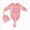 Pink, variant on Newborn Infant Jumpsuit Newborn Knotted Sleeping Bag Fetal Hat Set Baby Pajamas Jumpsuit Long Sleeve Bodysuit Cute Newborn Clothes,Green Bodysuit, Bodysuit