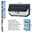ECKYADAM 218 LED Solar Wall Lamp with Human Body Induction, FiveSided