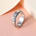 thumbnail image 4 of White Turtle Spinner Anxiety Ring for Women 925 Sterling Silver Statement Band Stress Relief Women Size 5 Birthday Christmas Gifts, 4 of 5