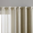 thumbnail image 3 of VCNY Home Hudson 4-Piece Leaf Blackout Sheer Curtain Panel Set, Taupe, 38" x 84", 3 of 5