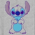 thumbnail image 2 of Women's Lilo & Stitch Outlined Stitch Sketch Graphic Tee Heather Gray 1X, 2 of 4