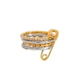 thumbnail image 1 of Anillo con seguro de oro laminado, 1 of 7