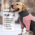 thumbnail image 5 of Winter Warm Dog Pajamas Clothes For Small Medium Large Dogs Jumpsuit Fleece Pet Overalls Labrador Bulldog Four-legged Sweatshirt, 5 of 6