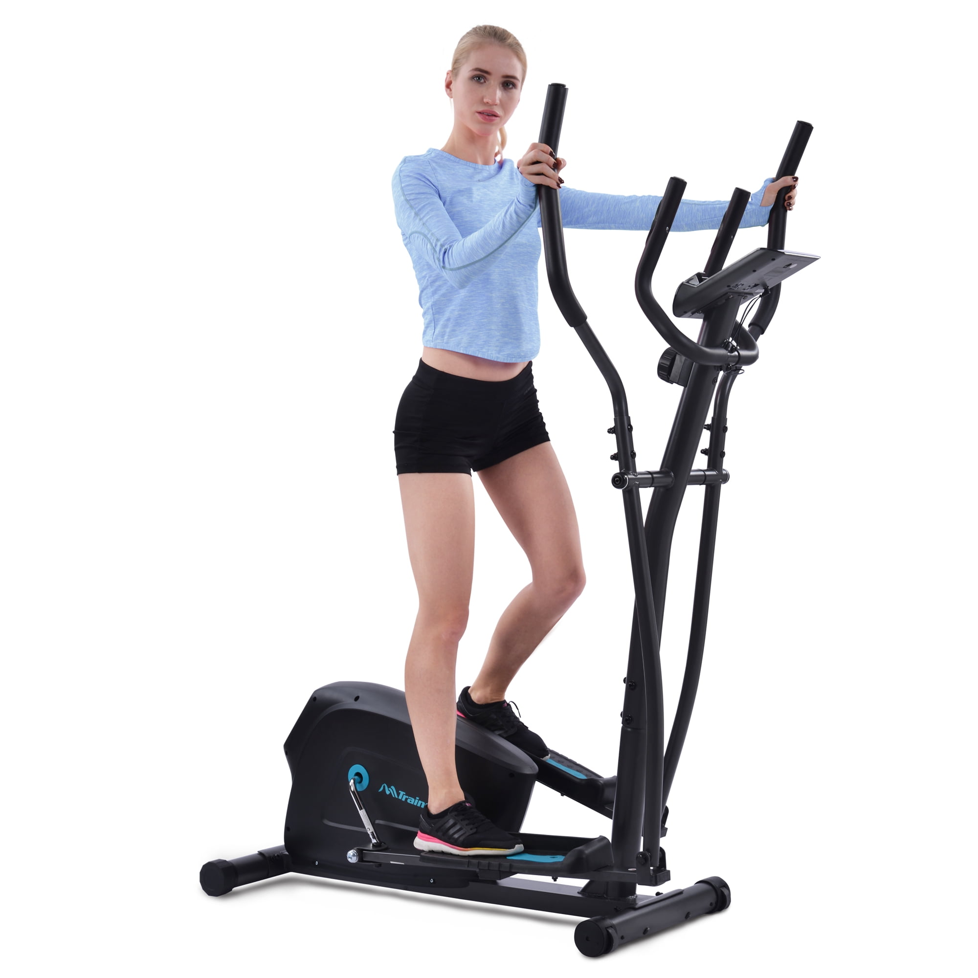 Elliptical Machine Cross Trainer with 8 Level Resistance and Digital Monitor 