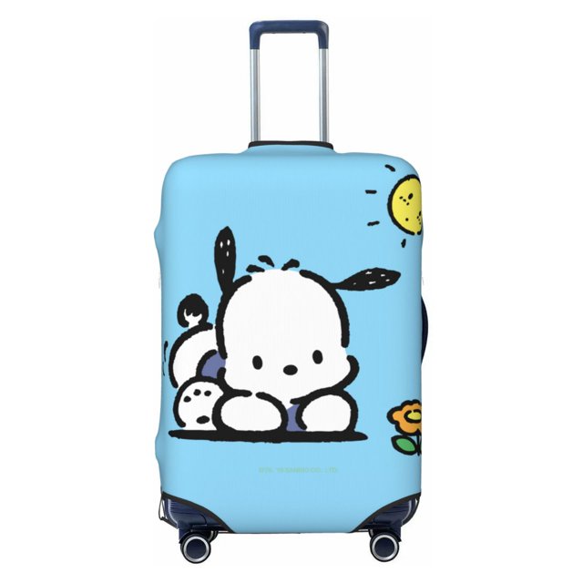 Cute Anime Cartoon Pochacco Travel Suitcase Protective Cover Trunk Case Washable Elastic Luggage Cover Fits Small Suitcase Protector Baggage With Concealed Zipper Gifts
