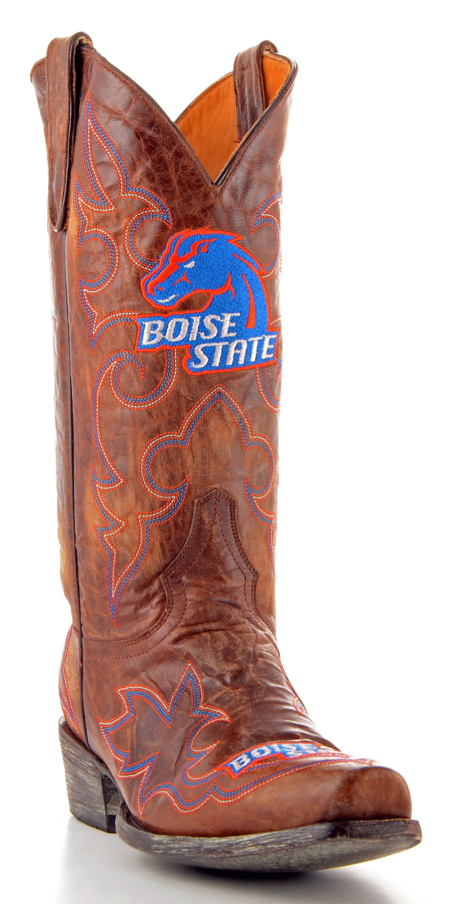 Gameday Boots Mens Leather Boise State Cowboy Boots