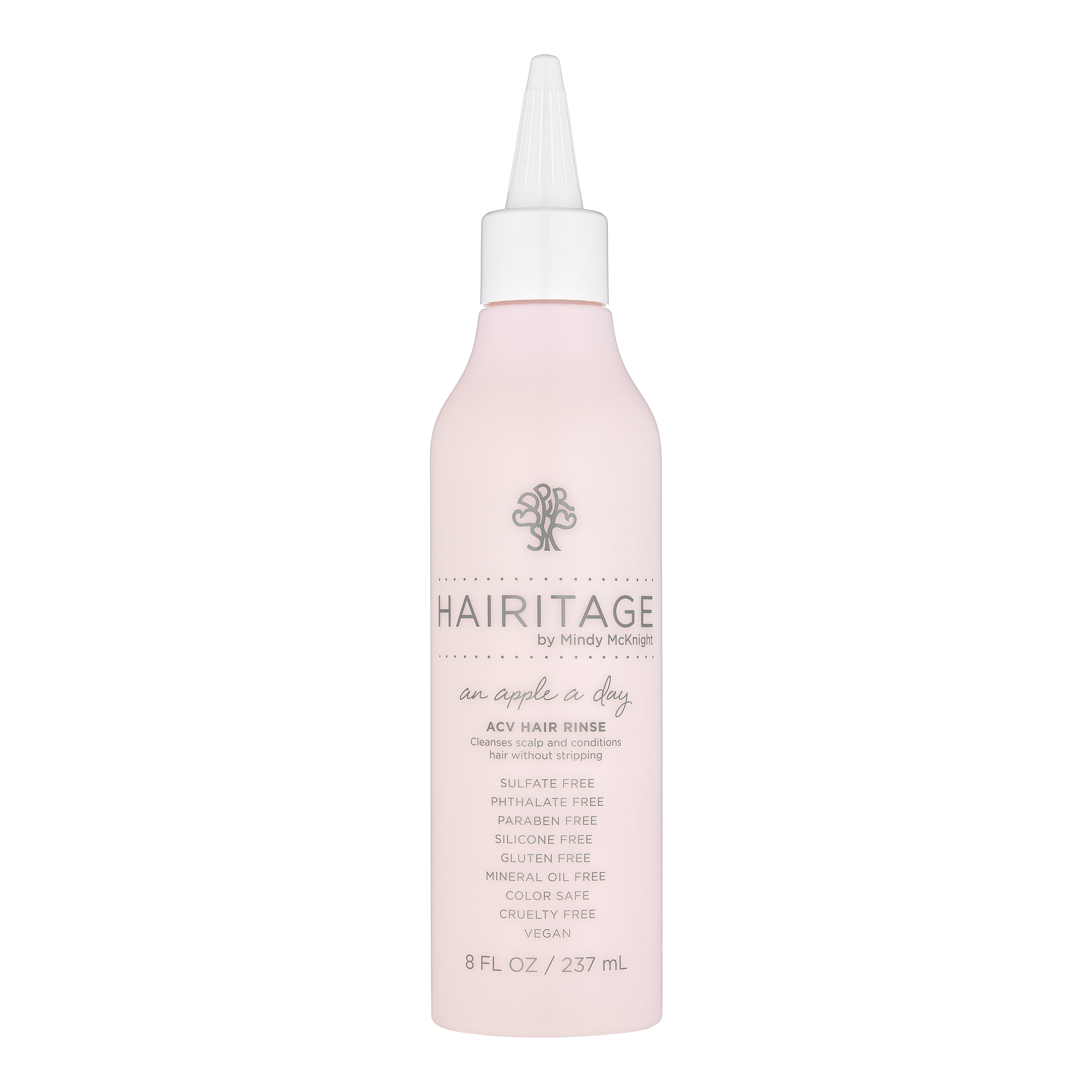 Hairitage Apple A Day Apple Cider Vinegar Sulfate-Free Shampoo Hair Rinse &  Scalp Scrub, 8 oz. 