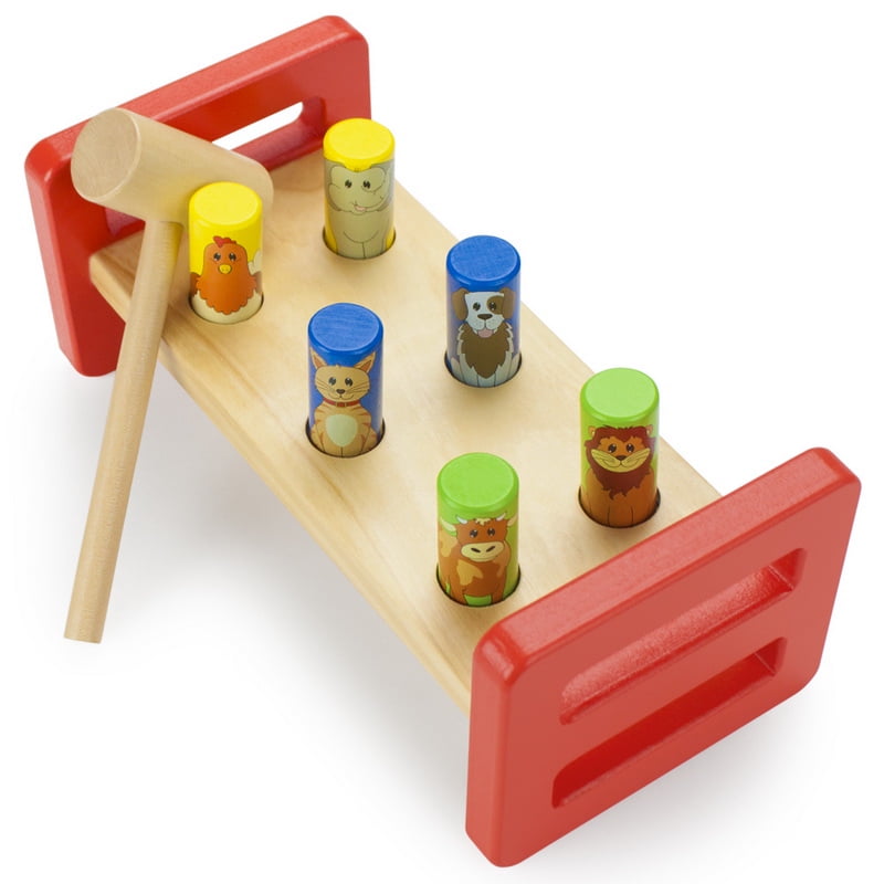 Brybelly Wooden Wonders Animal Friends Hammer Bench