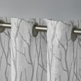 thumbnail image 3 of Exclusive Home Oakdale Light Filtering Semi-Sheer Textured Linen Grommet Top Curtain Panel Pair, 54"x108", Silver, 3 of 6