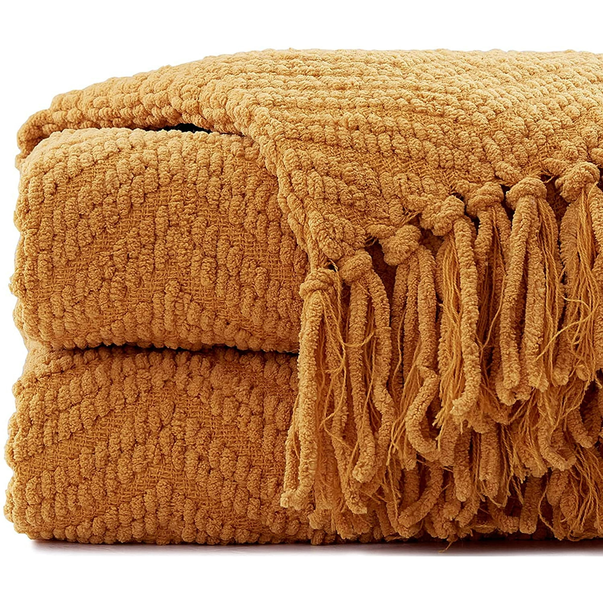 Orange and grey blanket hotsell