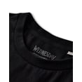 thumbnail image 3 of Wednesday Womens Black Short Sleeved T-Shirt, 3 of 5