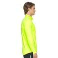 thumbnail image 2 of Expert Brand Men's Drimax Dri Fit Athletic Quarter Zipper Training Jacket, Safety Yellow, XS, 2 of 5