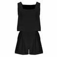 thumbnail image 6 of Admvng Two Piece Sets For Women 2 Piece Outfits Summer V-Neck Sleeveless and Shorts Sets S-2XL, 6 of 7