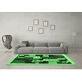 thumbnail image 3 of Ahgly Company Indoor Square Abstract Emerald Green Contemporary Area Rugs, 8' Square, 3 of 4