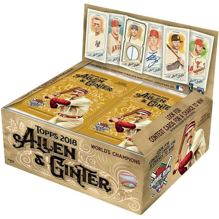 - 2018 Topps Allen & Ginter Baseball Cards Retail Display Box Plus Free Baseball Pack