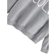 thumbnail image 4 of Sudadera con capucha SweatyRocks para mujer, manga larga, color gris XXL, 4 of 4