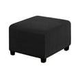 thumbnail image 1 of High Elastic Stretch Ottoman Cover Wear Resistant And Durable Fine Workmanship Square Ottoman Cover Polyester Square Footstool Cover High Elastic Not Easily Faded Easy To Install Stretch Ottoman Cove, 1 of 7