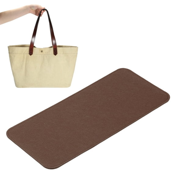 Uxcell 15x7 Inch Felt Base Shaper Bag Shaper Pad Purse Liner Insert for Handbags Brown