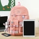thumbnail image 4 of Mochila De Estudiante Mochila linda para mujer Moda 5pcs / set Laptop Mochila para adolescentes (rosa) Tmvgtek Para Estrenar, 4 of 9