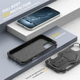 thumbnail image 5 of Allytechgroup for iPhone 16 Plus Case with Kickstand, Compatible with MagSafe Canera & Screen Huard Military Grade Drop Protection Shockproof Magnetic Cover for iPhone 16 Plus, Black, 5 of 6