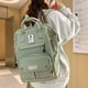 thumbnail image 5 of Mochila escolar artística japonesa para mujer, sencilla, ligera, de gran capacidad, para estudiantes, para viajes al aire libre, informal, 5 of 6