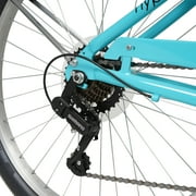 26 Hyper Bicycles Commute Bike with Basket, Adults 13+ Years, Neon Teal