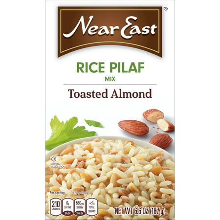 Near East Rice Pilaf Mix, Toasted Almond, 6.6 oz (Best Boxed Rice Pilaf)