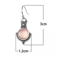 thumbnail image 4 of HOOUN Vintage Moonstone 925Silver Hook Earrings Women Wedding Dangle Boho Jewelry Gift-6#Moonstone Earrings dangle, 4 of 4