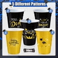 thumbnail image 2 of GuassLee Graduation Decorations 2026 Party Cups - 50pcs 16 Oz Gold and Black Disposable Graduation Plastic Cups for School Class of 2026 Grad Celebration Party Favors Supplies (5 Designs), 2 of 8