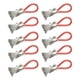 thumbnail image 1 of 10 pinzas para toallas colgantes, perchas de metal multifuncionales para cocina y baño. rojo, 1 of 9
